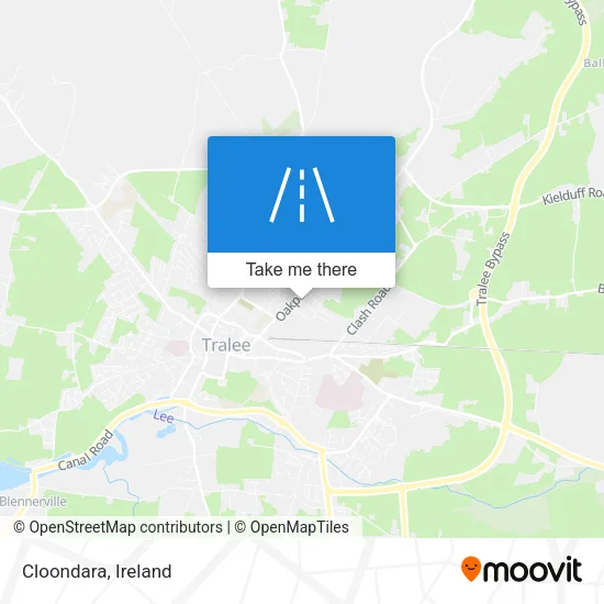 Cloondara map