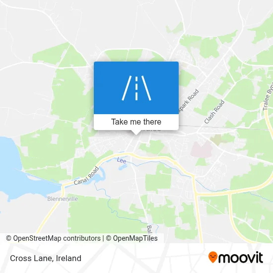 Cross Lane map