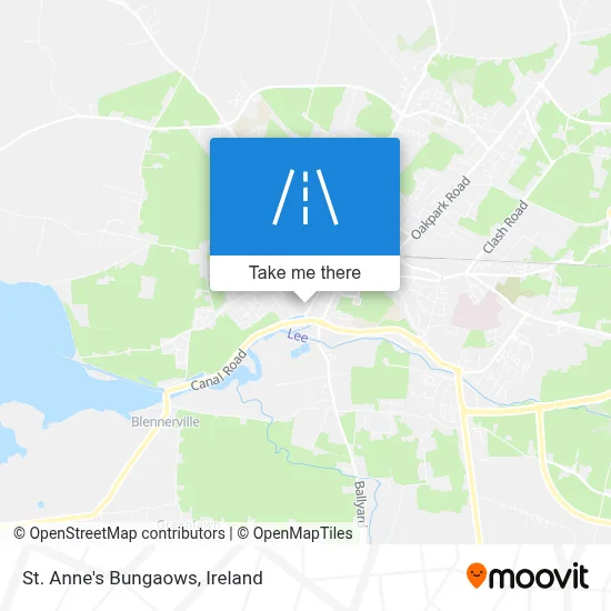 St. Anne's Bungaows map