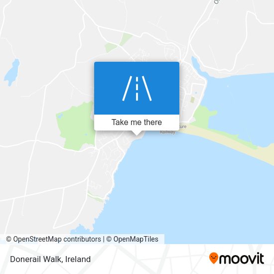 Donerail Walk map