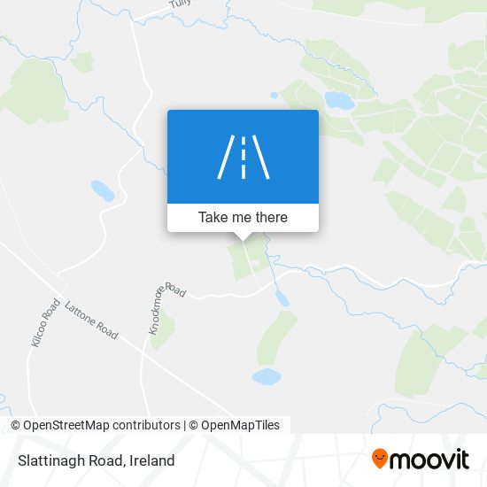 Slattinagh Road map