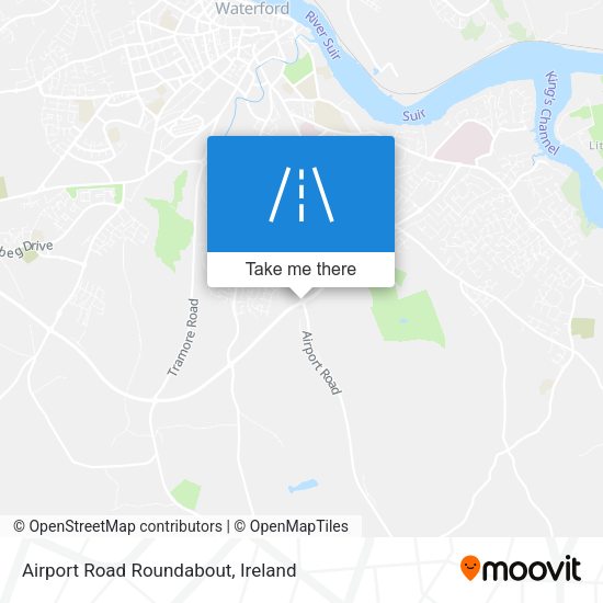 Airport Road Roundabout map