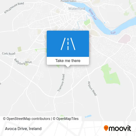 Avoca Drive map