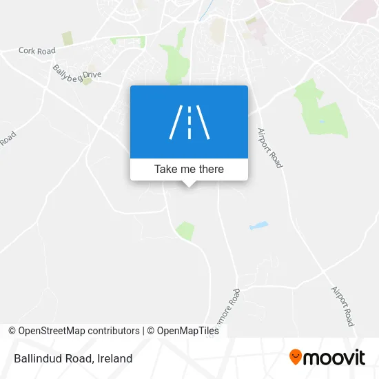 Ballindud Road map