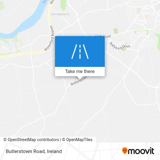 Butlerstown Road map