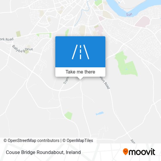 Couse Bridge Roundabout map