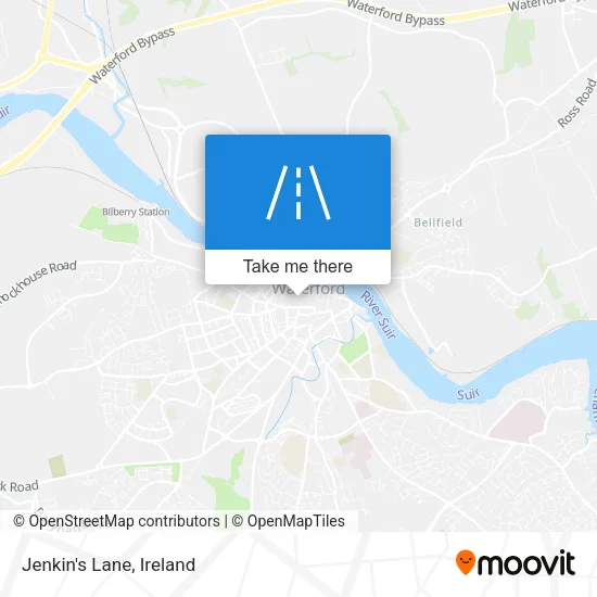 Jenkin's Lane map
