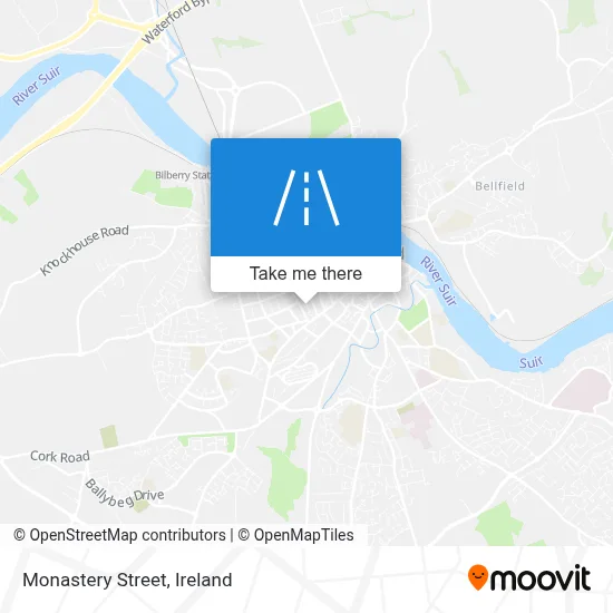 Monastery Street map