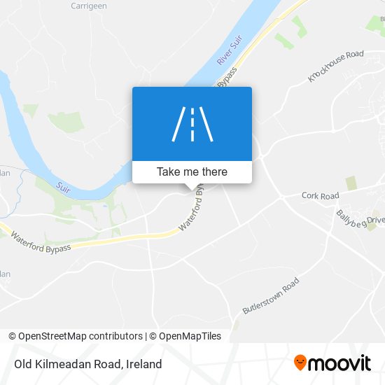 Old Kilmeadan Road map