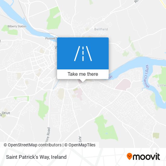 Saint Patrick's Way map
