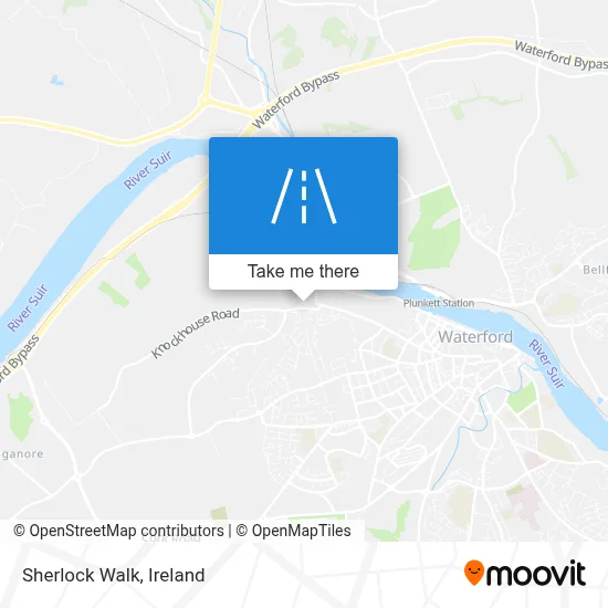 Sherlock Walk map