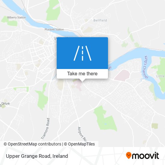 Upper Grange Road map