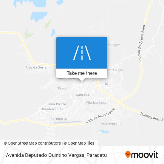 Mapa Avenida Deputado Quintino Vargas