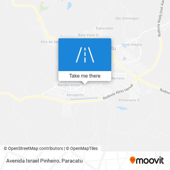 Mapa Avenida Israel Pinheiro