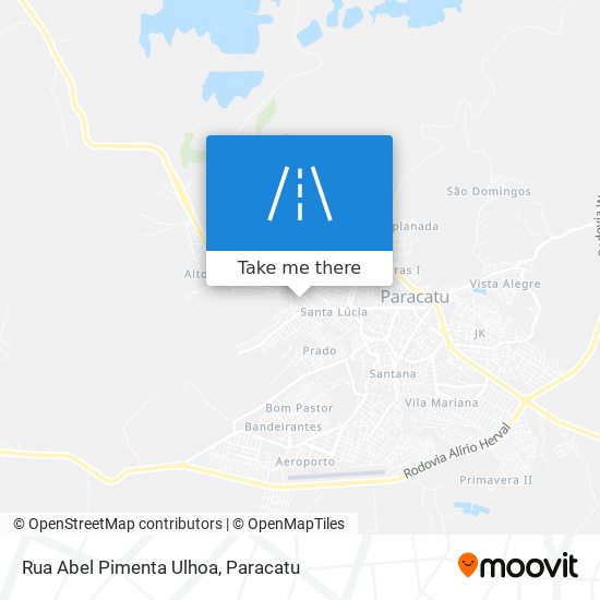 Mapa Rua Abel Pimenta Ulhoa