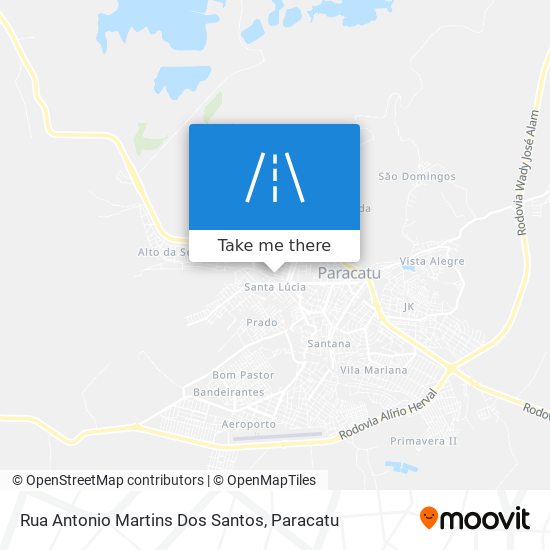 Mapa Rua Antonio Martins Dos Santos