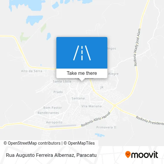 Rua Augusto Ferreira Albernaz map