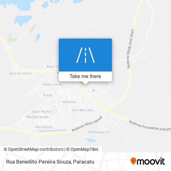 Rua Benedito Pereira Souza map