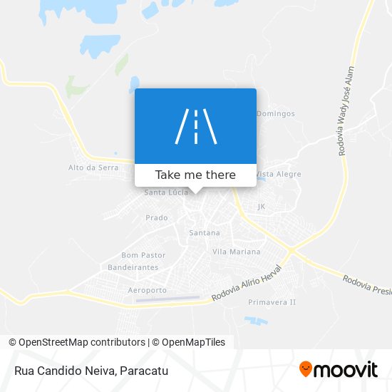 Rua Candido Neiva map