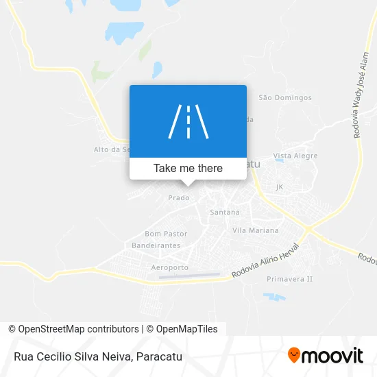 Rua Cecilio Silva Neiva map