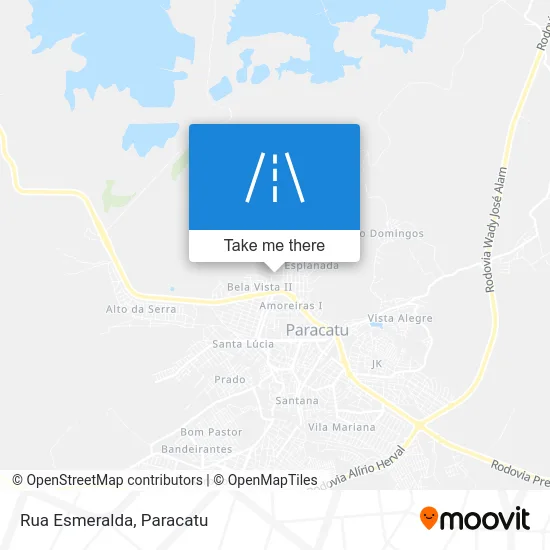 Rua Esmeralda map