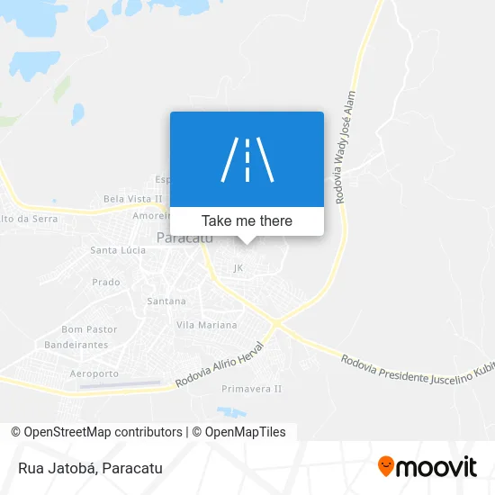 Rua Jatobá map
