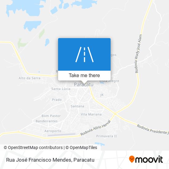 Mapa Rua José Francisco Mendes