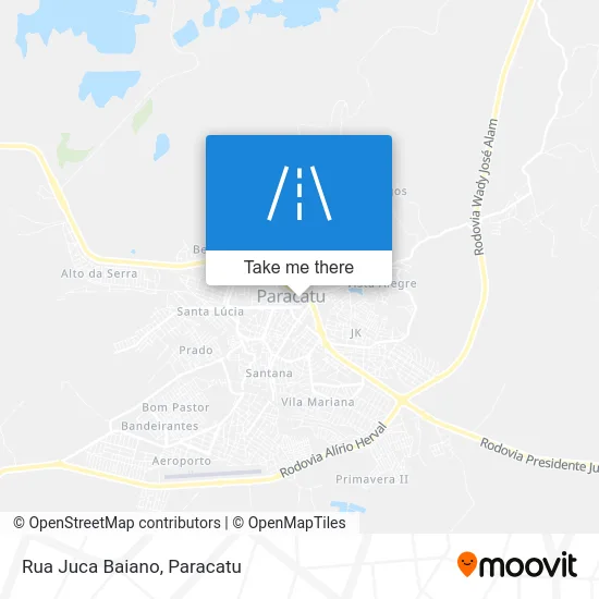 Rua Juca Baiano map
