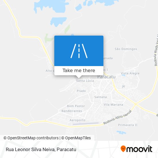 Mapa Rua Leonor Silva Neiva