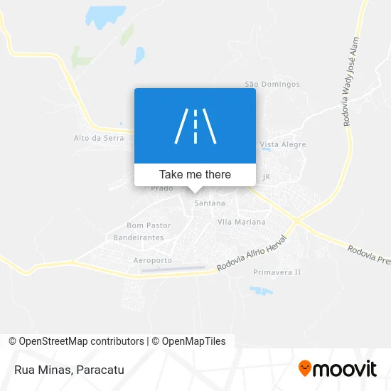 Rua Minas map