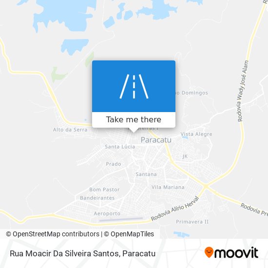 Mapa Rua Moacir Da Silveira Santos