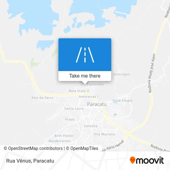 Rua Vênus map