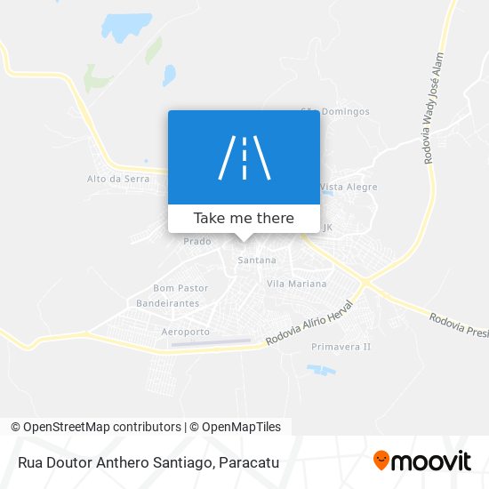 Mapa Rua Doutor Anthero Santiago