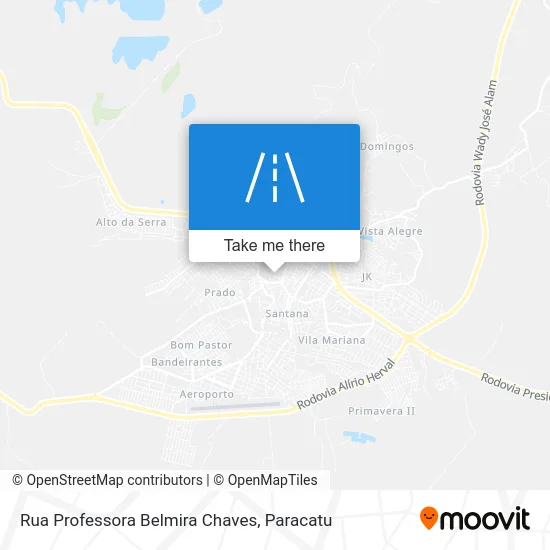 Rua Professora Belmira Chaves map