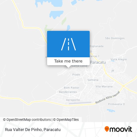 Mapa Rua Valter De Pinho