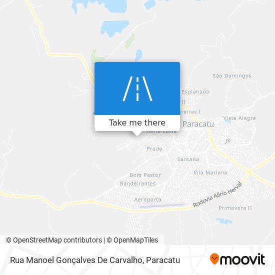 Mapa Rua Manoel Gonçalves De Carvalho