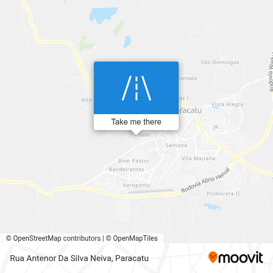 Rua Antenor Da Silva Neiva map