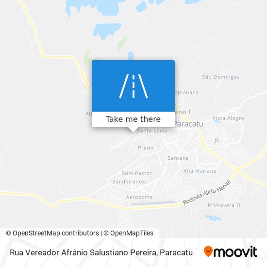 Rua Vereador Afrânio Salustiano Pereira map