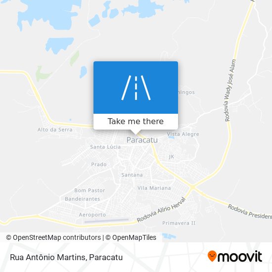 Rua Antônio Martins map