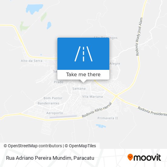 Rua Adriano Pereira Mundim map