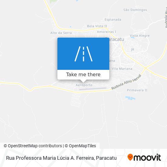 Rua Professora Maria Lúcia A. Ferreira map