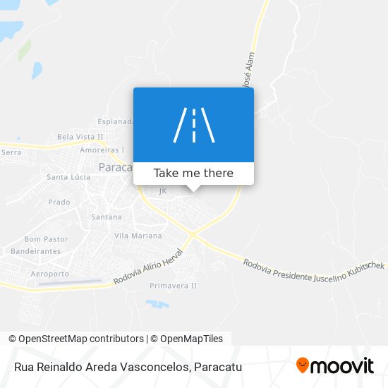 Mapa Rua Reinaldo Areda Vasconcelos