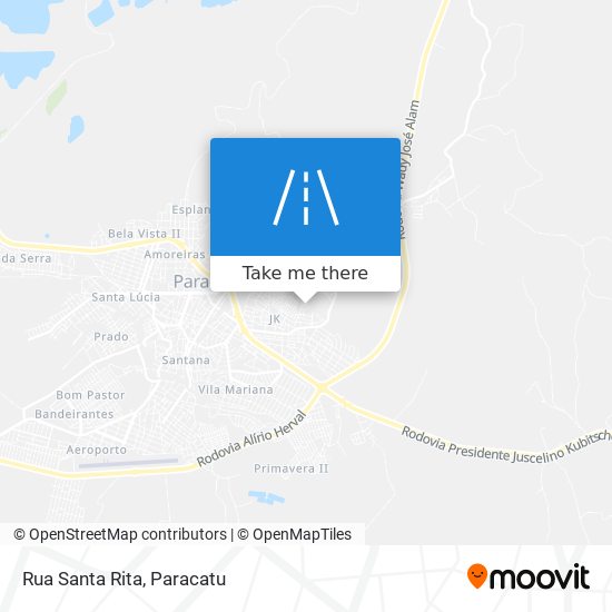Mapa Rua Santa Rita