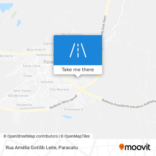 Rua Amélia Gotilib Leite map