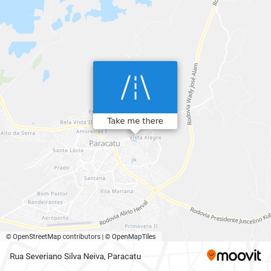 Mapa Rua Severiano Silva Neiva