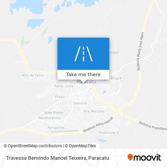 Mapa Travessa Benvindo Manoel Teixeira