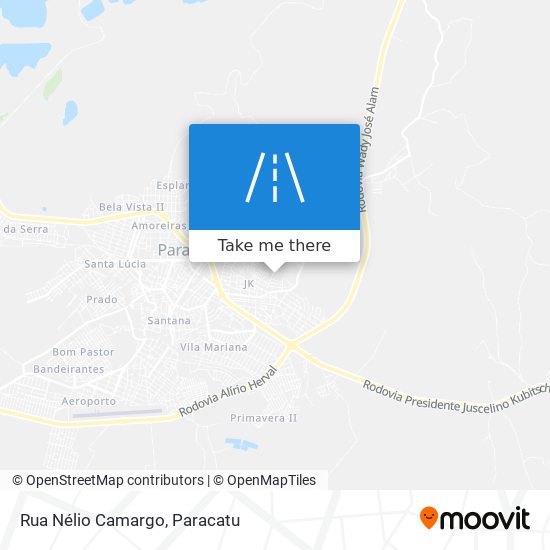 Mapa Rua Nélio Camargo