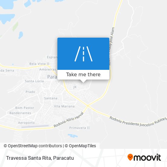 Mapa Travessa Santa Rita