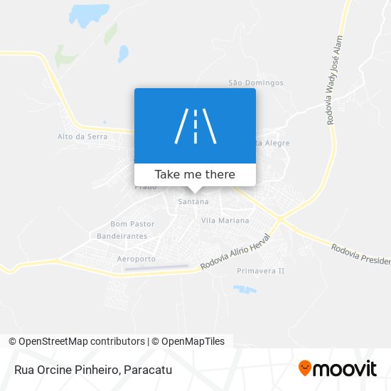 Mapa Rua Orcine Pinheiro