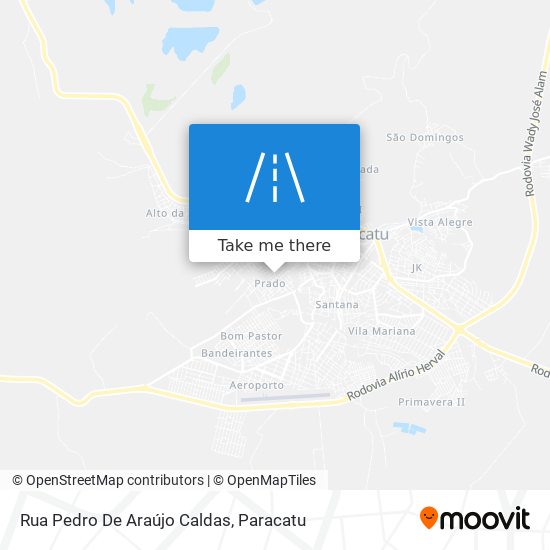 Mapa Rua Pedro De Araújo Caldas